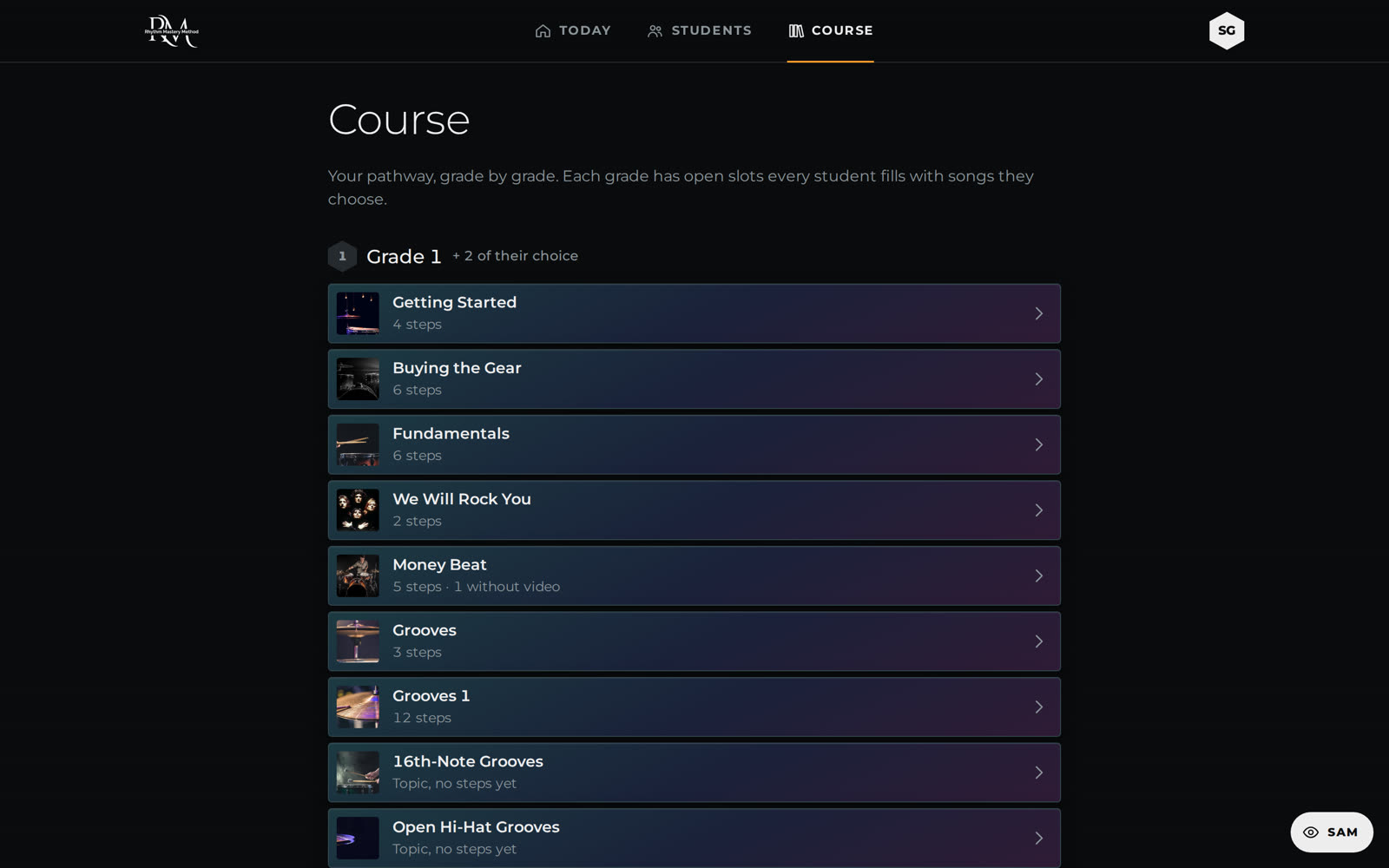 Full lesson library